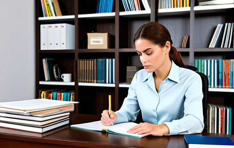 부동산 투자에 대한 자신감 키우기 - Real Estate Education**

"A professional woman in a modest blouse and slacks, sitting at a desk cove...