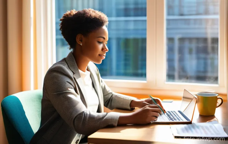 자산 관리로 자신감 얻기 - **Prompt:** "A person of diverse ethnicity, aged 30s-40s, sits at a clean, well-lit desk in a modern...