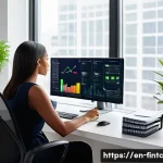 금융 목표 및 계획 검토하기 - A modern home office scene featuring a diverse young professional woman sitting at a sleek desk with...